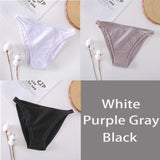 FINETOO 3Pcs/set Women Cotton Panties M-XL Sexy Underpants Hollow Mesh Underwear Low-Rise Panty Sexy Women Brief Female Lingerie