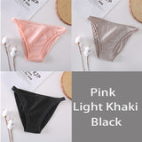 FINETOO 3Pcs/set Women Cotton Panties M-XL Sexy Underpants Hollow Mesh Underwear Low-Rise Panty Sexy Women Brief Female Lingerie
