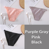 FINETOO 3Pcs/set Women Cotton Panties M-XL Sexy Underpants Hollow Mesh Underwear Low-Rise Panty Sexy Women Brief Female Lingerie