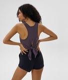 NWT Activewear Naked-Feel Athletic Yoga Vest s Open Back Yoga Tank Tops Stretch Sexy Blouse Sport Fitness Tank Tops Loose Top