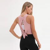 NWT Activewear Naked-Feel Athletic Yoga Vest s Open Back Yoga Tank Tops Stretch Sexy Blouse Sport Fitness Tank Tops Loose Top