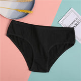 Fashion Summer Women Sexy Briefs Underwear Hollow Breathable Female Underpants Solid Color Intimate Lingerie Woman Panties M-XL