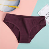 Fashion Summer Women Sexy Briefs Underwear Hollow Breathable Female Underpants Solid Color Intimate Lingerie Woman Panties M-XL