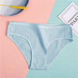 Fashion Summer Women Sexy Briefs Underwear Hollow Breathable Female Underpants Solid Color Intimate Lingerie Woman Panties M-XL