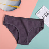 Fashion Summer Women Sexy Briefs Underwear Hollow Breathable Female Underpants Solid Color Intimate Lingerie Woman Panties M-XL