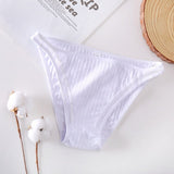Fashion Summer Women Sexy Briefs Underwear Hollow Breathable Female Underpants Solid Color Intimate Lingerie Woman Panties M-XL