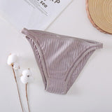 Fashion Summer Women Sexy Briefs Underwear Hollow Breathable Female Underpants Solid Color Intimate Lingerie Woman Panties M-XL