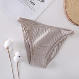Fashion Summer Women Sexy Briefs Underwear Hollow Breathable Female Underpants Solid Color Intimate Lingerie Woman Panties M-XL