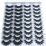 Mink eyelashes 3d mink hair eyelashes 20 pairs long makeup 3d faux nature fake lashes extension false eyelashes Wholesale (20P)