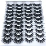 Mink eyelashes 3d mink hair eyelashes 20 pairs long makeup 3d faux nature fake lashes extension false eyelashes Wholesale (20P)