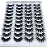Mink eyelashes 3d mink hair eyelashes 20 pairs long makeup 3d faux nature fake lashes extension false eyelashes Wholesale (20P)