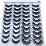 Mink eyelashes 3d mink hair eyelashes 20 pairs long makeup 3d faux nature fake lashes extension false eyelashes Wholesale (20P)