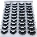 Mink eyelashes 3d mink hair eyelashes 20 pairs long makeup 3d faux nature fake lashes extension false eyelashes Wholesale (20P)