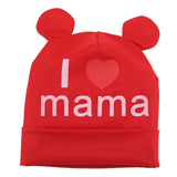 New Spring Autumn Baby Hat Cute Ear Cotton Girls Cap Scarf Infant Hats Finger love Kids Boys Knitted Cap Winter Children Hat