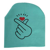 New Spring Autumn Baby Hat Cute Ear Cotton Girls Cap Scarf Infant Hats Finger love Kids Boys Knitted Cap Winter Children Hat