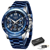 LIGE 2020 New Arrival Men Watches Top Luxury Brand Sport Watch Men Chronograph Quartz Wristwatch Date Male Relogio Masculino+Box