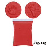 Soft Clay DIY Newborn Baby Souvenirs Hand Print Footprint Non-toxic Clay Kit Casting Parent-child Hand Ink Pad Fingerprint Toys
