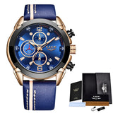 Clearance Sale LIGE Fashion Watch For Man Top Brand Quartz Mens Watches Militray Waterproof Date Clock Sport Chronograph+Box