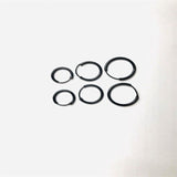 3 Pair/Set Fashion Women Girl Simple Round Circle Small Ear Stud Earring Punk Hip-hop Earrings Jewelry 3 Size