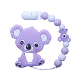Joepada Baby Teething Necklace lovely Koala Owl Horse Cookies Baby Teether Molar Toy Gift Raccoon Food Grade Silicone Beads