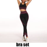 2020 New Women Yoga Sports Bras Tops and Pants Sets Zipper Tracksuits Outfits Sportswear Jogging Suit Sweatpants Sport Jogger