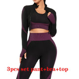 2020 New Women Yoga Sports Bras Tops and Pants Sets Zipper Tracksuits Outfits Sportswear Jogging Suit Sweatpants Sport Jogger