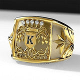 Huitan Party Men Rings Creative Watch Shaped Two Tone Design Rings For Men Wedding Ring With Size 6-14 Male Jewelry Wholesale
