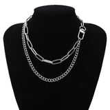 Punk Miami Cuban Choker Necklace Collar Statement Hip Hop Big Chunky Aluminum Gold Color Thick Chain Necklace Women Jewelry