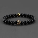 2pcs Charm paired Bracelet for Men gold Crown Women's Bracelets Natural Stone Beads Wristband Boho Couple Bracelet Gifts Friends