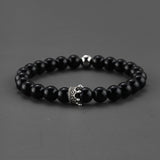 2pcs Charm paired Bracelet for Men gold Crown Women's Bracelets Natural Stone Beads Wristband Boho Couple Bracelet Gifts Friends