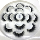 HBZGTLAD New 7 pairs natural false eyelashes fake lashes long makeup 3d mink lashes eyelash extension mink eyelashes for beauty