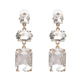 JUJIA za Fashion Boho Crystal Earrings For Women New Rhinestone Statement Pearl Drop Earrings Bijoux Wholesale
