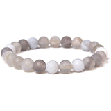 Men Bracelets Natural Healing Energy Tiger Eye Bracelet Polished 8 mm Lapis lazuli Beads Bangle Elastic Pulsera Women Jewelry