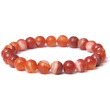 Men Bracelets Natural Healing Energy Tiger Eye Bracelet Polished 8 mm Lapis lazuli Beads Bangle Elastic Pulsera Women Jewelry