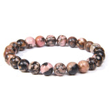 Men Bracelets Natural Healing Energy Tiger Eye Bracelet Polished 8 mm Lapis lazuli Beads Bangle Elastic Pulsera Women Jewelry