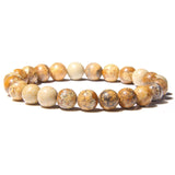 Men Bracelets Natural Healing Energy Tiger Eye Bracelet Polished 8 mm Lapis lazuli Beads Bangle Elastic Pulsera Women Jewelry