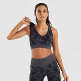 Camo Yoga Set Women Seamless Fitness Yoga Bra Sport Bra Camouflage High Waist GYM Leggings Pants Fitness Suit Workout leggins