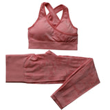 Camo Yoga Set Women Seamless Fitness Yoga Bra Sport Bra Camouflage High Waist GYM Leggings Pants Fitness Suit Workout leggins