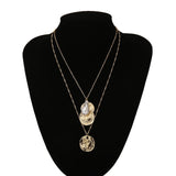 Ingemark Punk Miami Cuban Choker Necklace Colar Hip Hop Big Thick Chunky Chain Fashion Queen Coin Pendant Necklace Women Jewelry