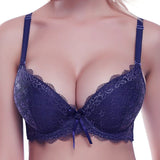 Trufeeling Sexy Women Lingerie Bras for Push Up Lace Floral Bra Supper Padded Bra Top Underwired Underwear Plus size 85B-100C