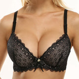 Trufeeling Sexy Women Lingerie Bras for Push Up Lace Floral Bra Supper Padded Bra Top Underwired Underwear Plus size 85B-100C