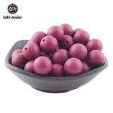 Let's make 50pcs Silicone Beads 12mm Eco-friendly Sensory Teething Necklace Food Grade Mom Nursing DIY Jewelry Baby Teethers
