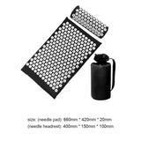 Massager Cushion Massage Yoga Mat Acupressure Relieve Stress Back Body Pain Spike Mat Acupuncture Massage Yoga Mat with Pillow