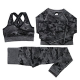 Camo Yoga Set Women Seamless Fitness Yoga Bra Sport Bra Camouflage High Waist GYM Leggings Pants Fitness Suit Workout leggins