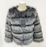 S-3XL Mink Coats Women 2020 Winter Top Fashion Pink FAUX Fur Coat Elegant Thick Warm Outerwear Fake Fur Jacket Chaquetas Mujer