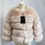 S-3XL Mink Coats Women 2020 Winter Top Fashion Pink FAUX Fur Coat Elegant Thick Warm Outerwear Fake Fur Jacket Chaquetas Mujer