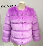 S-3XL Mink Coats Women 2020 Winter Top Fashion Pink FAUX Fur Coat Elegant Thick Warm Outerwear Fake Fur Jacket Chaquetas Mujer