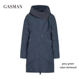 GASMAN 2019 Winter Collection Brand Fashion Thick Women Winter Bio Down Jackets Hooded Women Parkas Coats Plus Size 5XL 6XL 1702