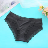 FINETOO Sexy Lace Panties Women Underwear M-XL Hollow Band Sexy Briefs Female Lingerie 7 Colors Floral Ladies Underpants Panties