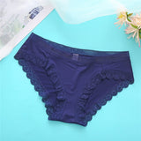 FINETOO Sexy Lace Panties Women Underwear M-XL Hollow Band Sexy Briefs Female Lingerie 7 Colors Floral Ladies Underpants Panties